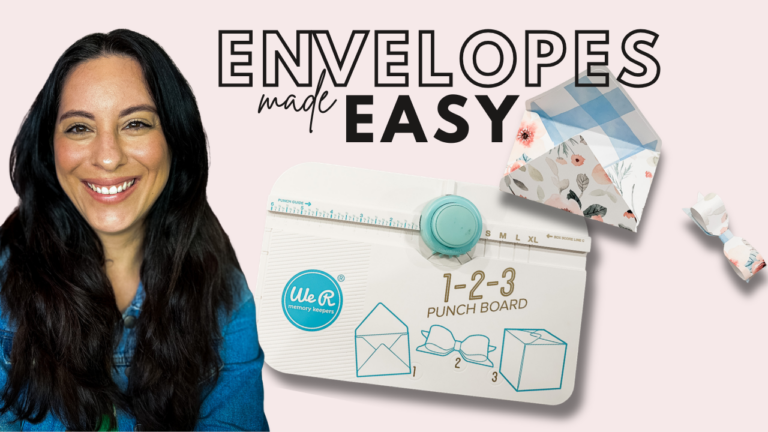 How to make an envelope with We R Makers Punch Board