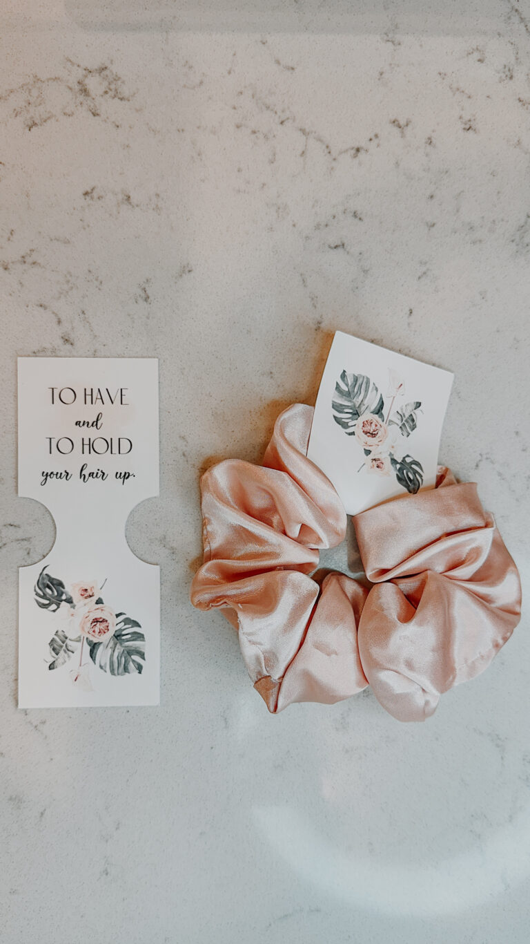Bridesmaid Scrunchie Tag DIY